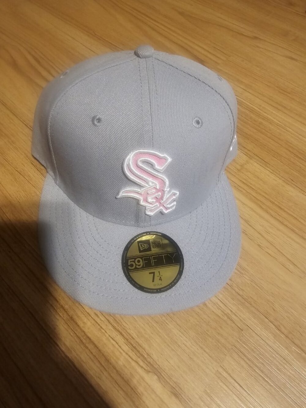 New Era 59Fifty Chicago White Sox Pink Hat Cap Fitted Size 7 1/4 MLB Baseball